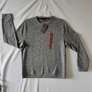 Member’s Mark Men’s Tech Fleece Crew Long Sleeve Gray  Shirt Top XL NEW